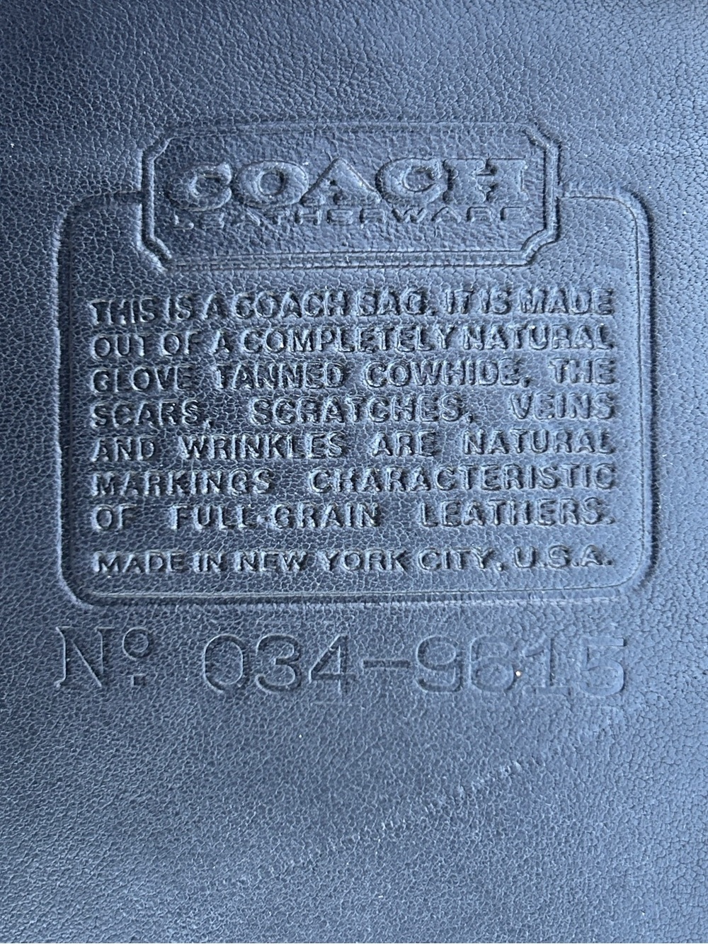 Vintage Coach 9455 Basic Bag Made in New York City - Picture 2 of 16